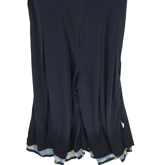 eshakti Wide Leg Jumpsuit Floral Plunge Neckline Kimono style ESTIMATED SIZE M - Picture 11 of 16